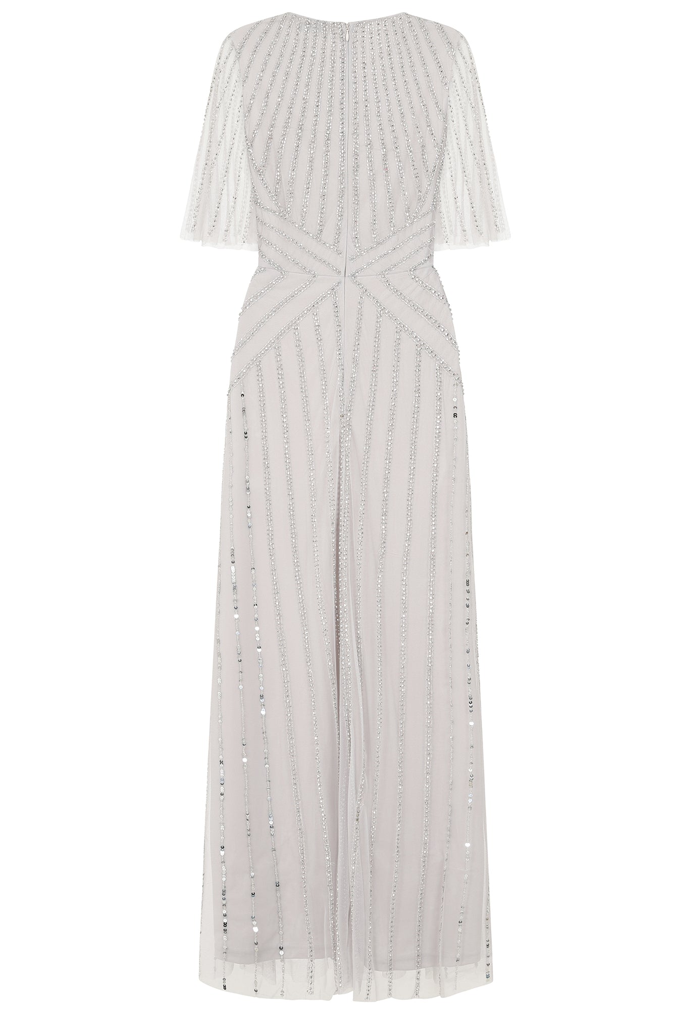 Evelyn Embellished Maxi Dress - Grey