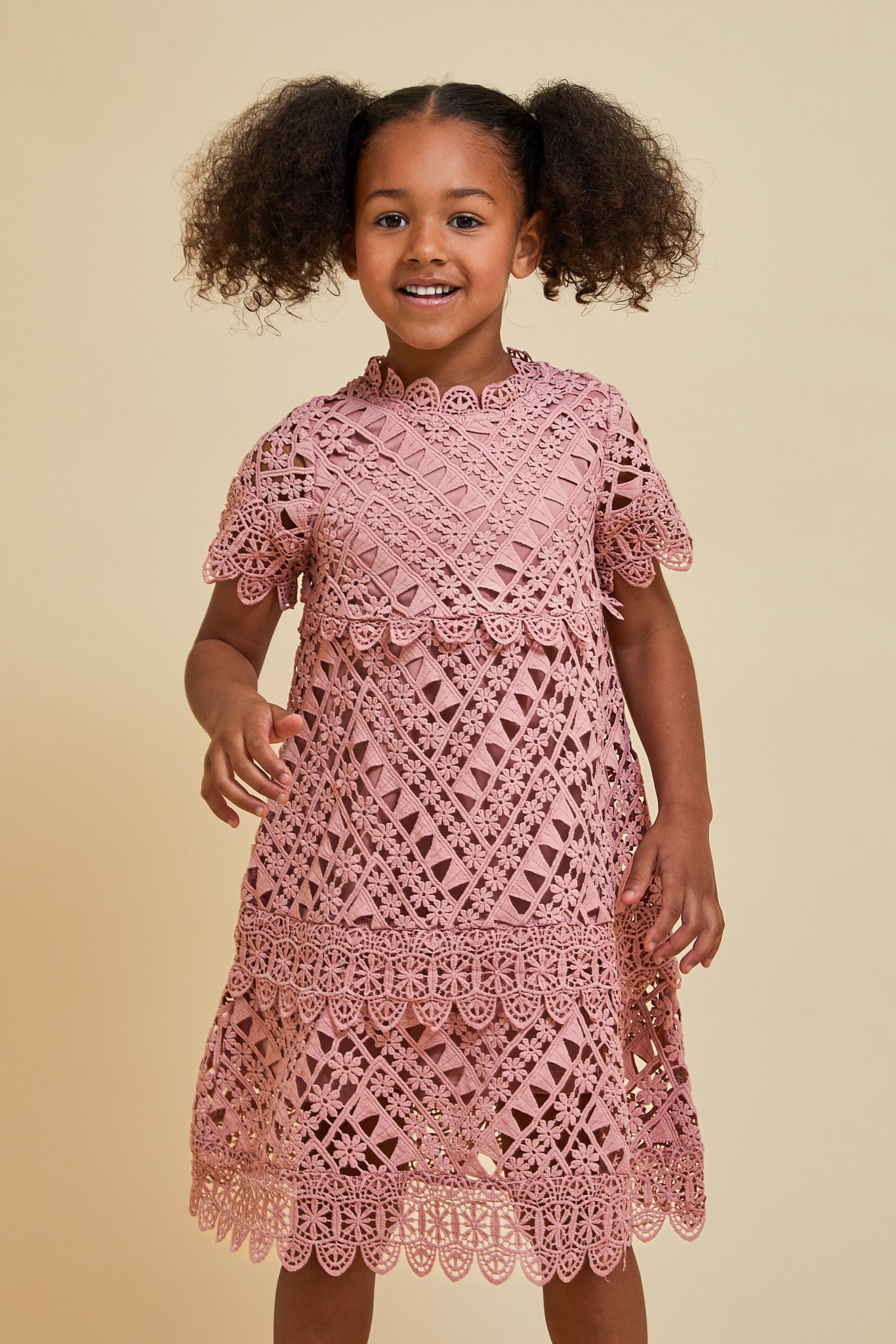 Naya Rose Tan Crochet Lace Dress – Frock and Frill