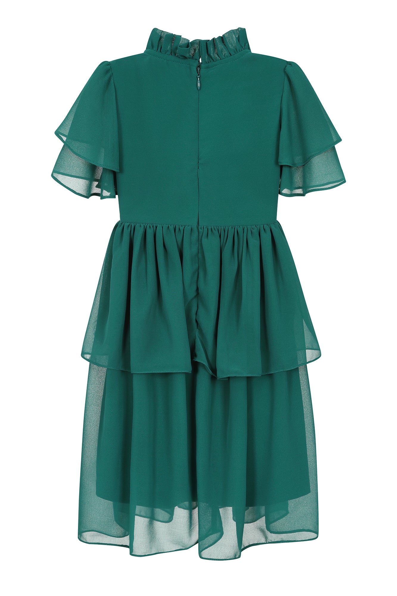 Forest Alpine Green Woodland Embroidered Dress Frock and Frill Forest Alpine Green Woodland Embroidered Dress Frock and Frill