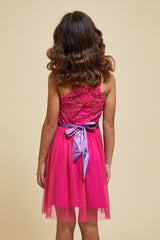 Bianca Pink Embellished Dress