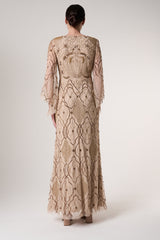 Faith Gold Embellished Maxi Dress