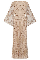 Faith Gold Embellished Maxi Dress