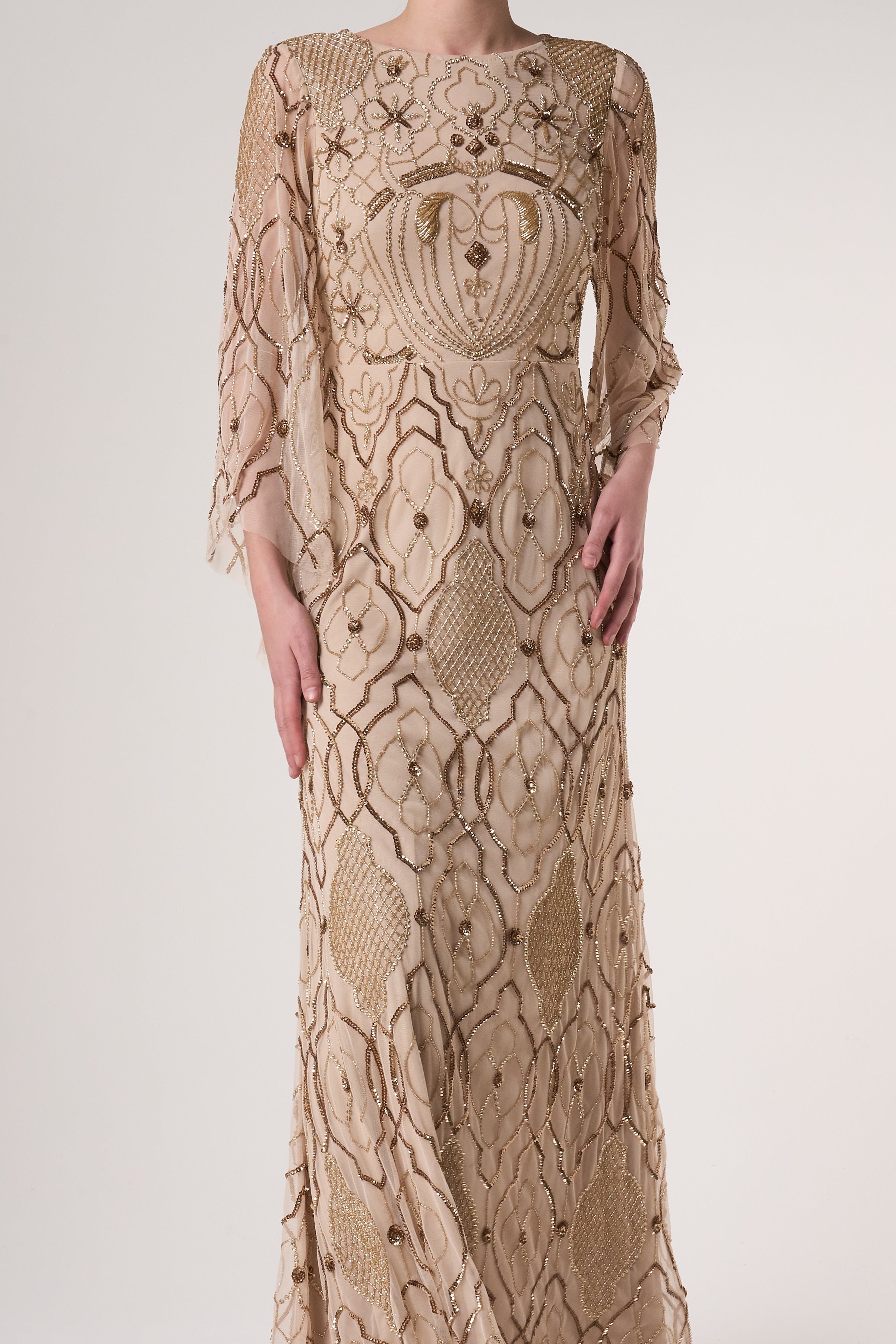 Faith Gold Embellished Maxi Dress Frock and Frill Faith Gold Embellished Maxi Dress Frock and Frill