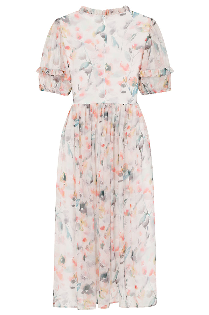 Fleur Floral Print Midi Dress – Frock and Frill