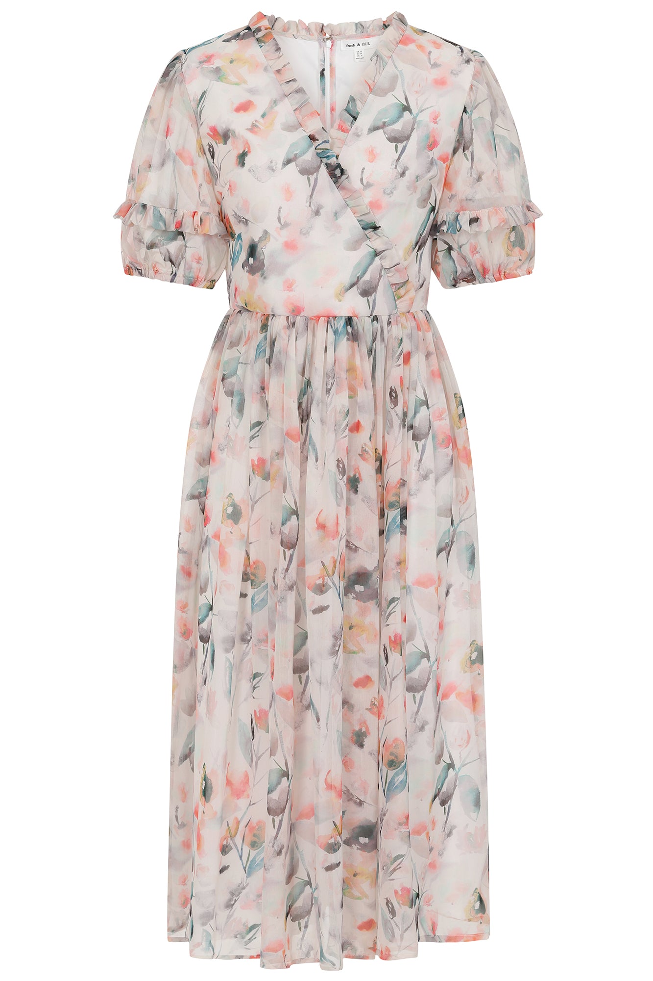 Fleur Floral Print Midi Dress – Frock and Frill