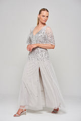 Gillian Grey Sequin Maxi Dress