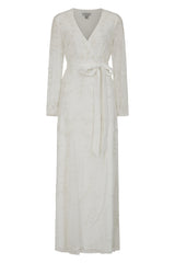 Grace White Embellished Maxi Dress