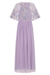 Ianthe Lilac Sequin Maxi Dress