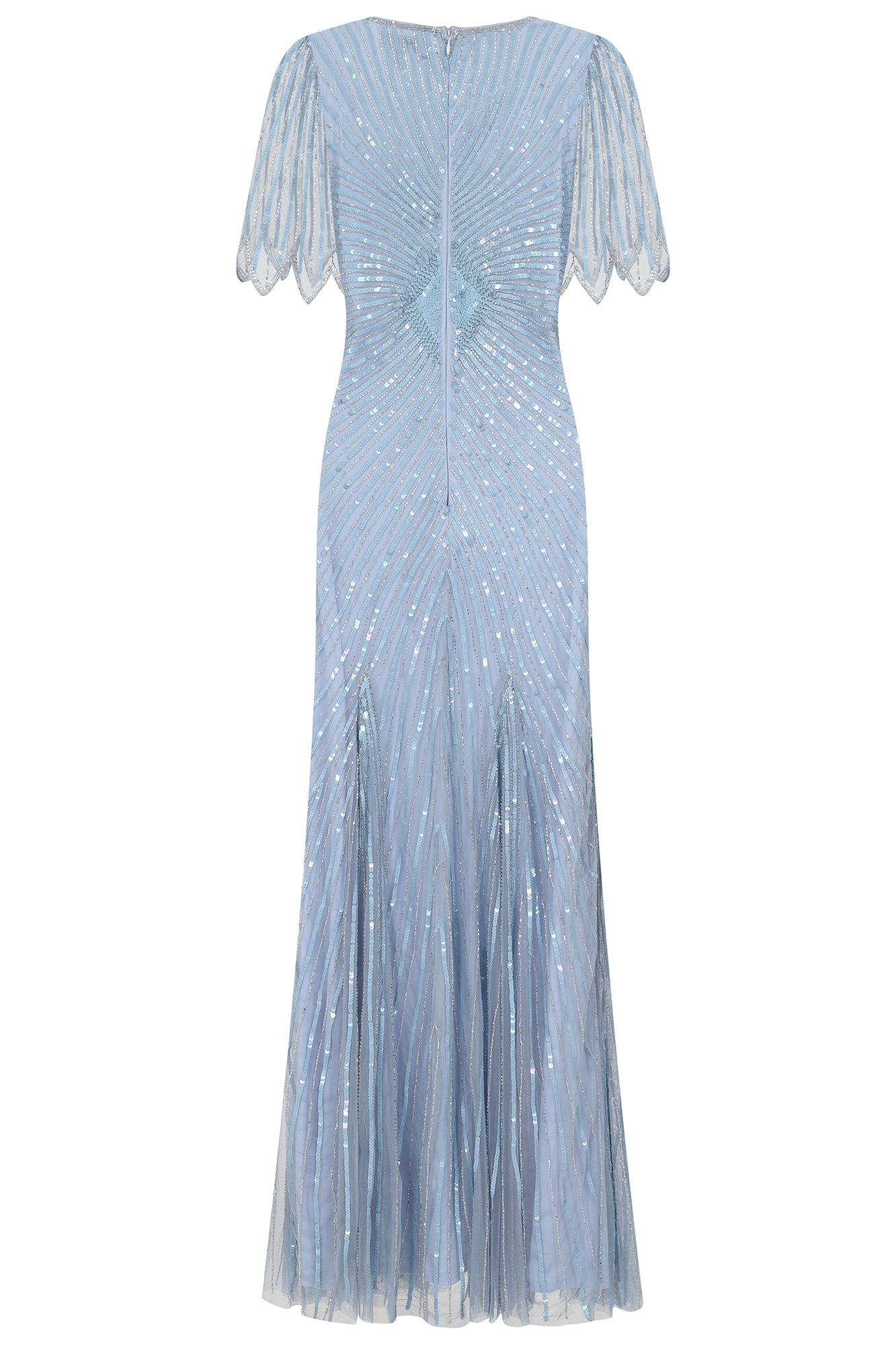 Irene Embellished Maxi Dress - Celestial Blue