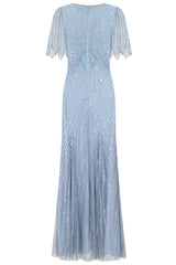 Irene Embellished Maxi Dress - Celestial Blue
