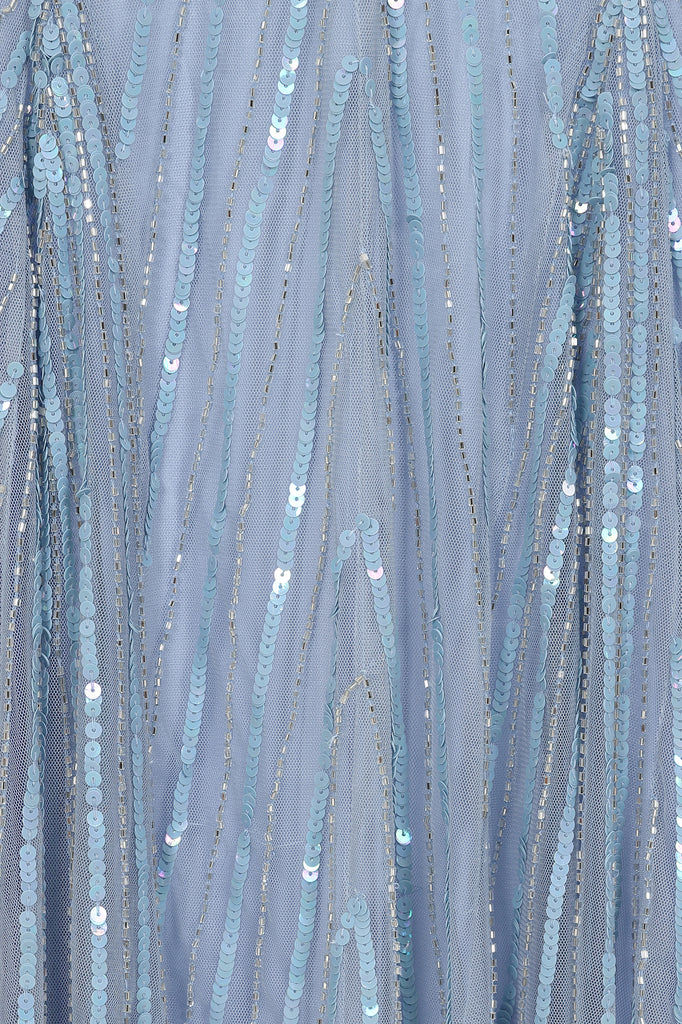 Irene Embellished Maxi Dress - Celestial Blue