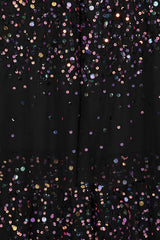 Iris Black Iridescent Sequin Maxi Dress