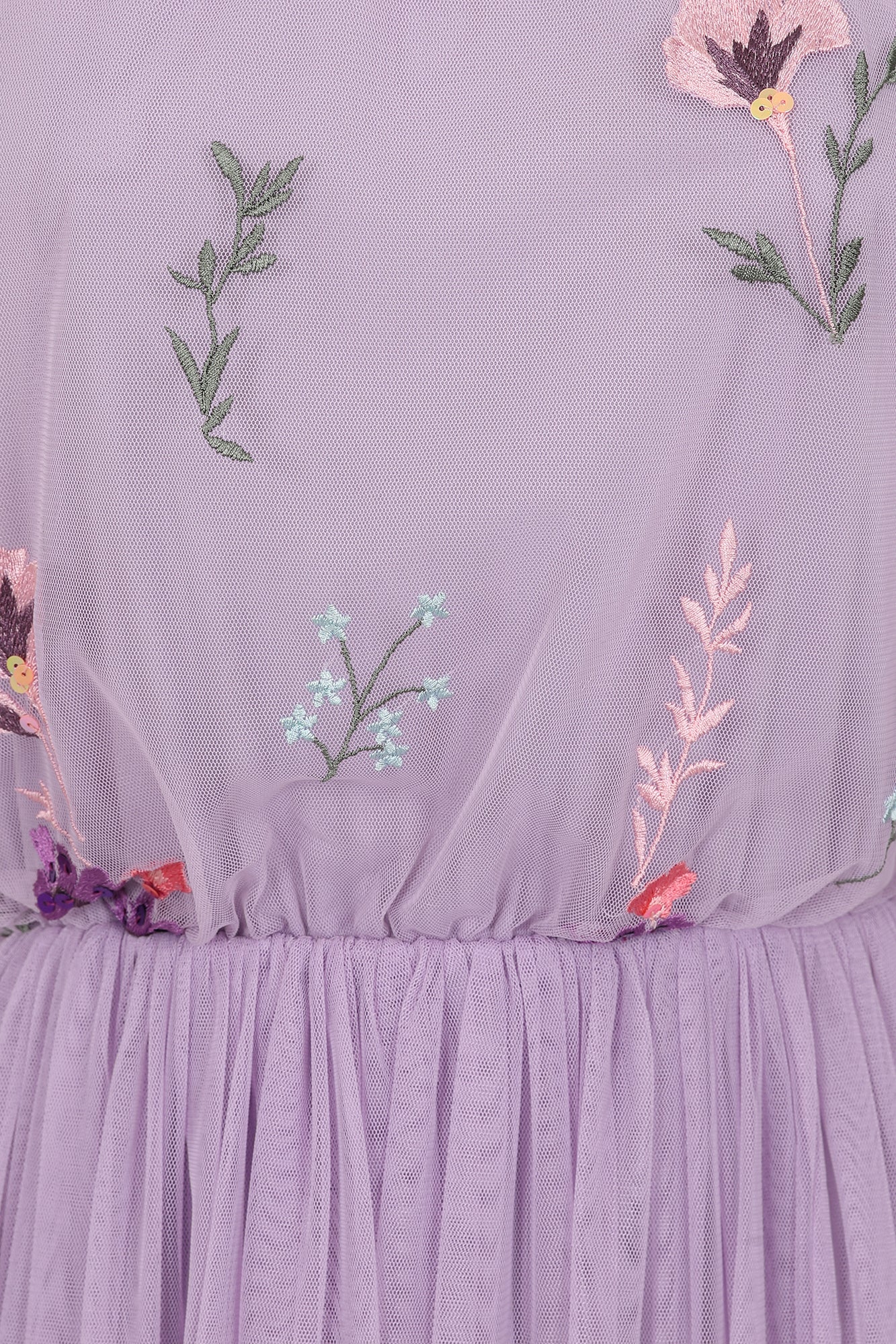 Jacinta Lilac Floral Embroidered Skater Dress Frock and Frill Jacinta Lilac Floral Embroidered Skater Dress Frock and Frill