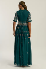 Jenelle Green Embellished Maxi Dress