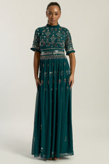 Jenelle Green Embellished Maxi Dress