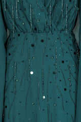 Katherine Green Embellished Midi Dress