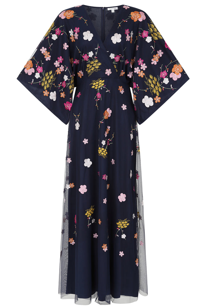 Lana Floral Embroidered Maxi Dress – Frock and Frill