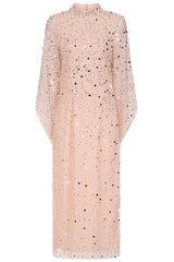 Leah Blush Sequin Midi Dress