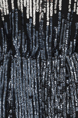 Lena Black Sequin Midi Dress