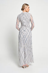 Lise Grey Sequin Maxi Dress