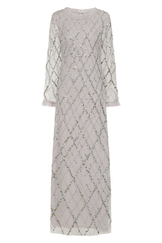 Lise Grey Sequin Maxi Dress