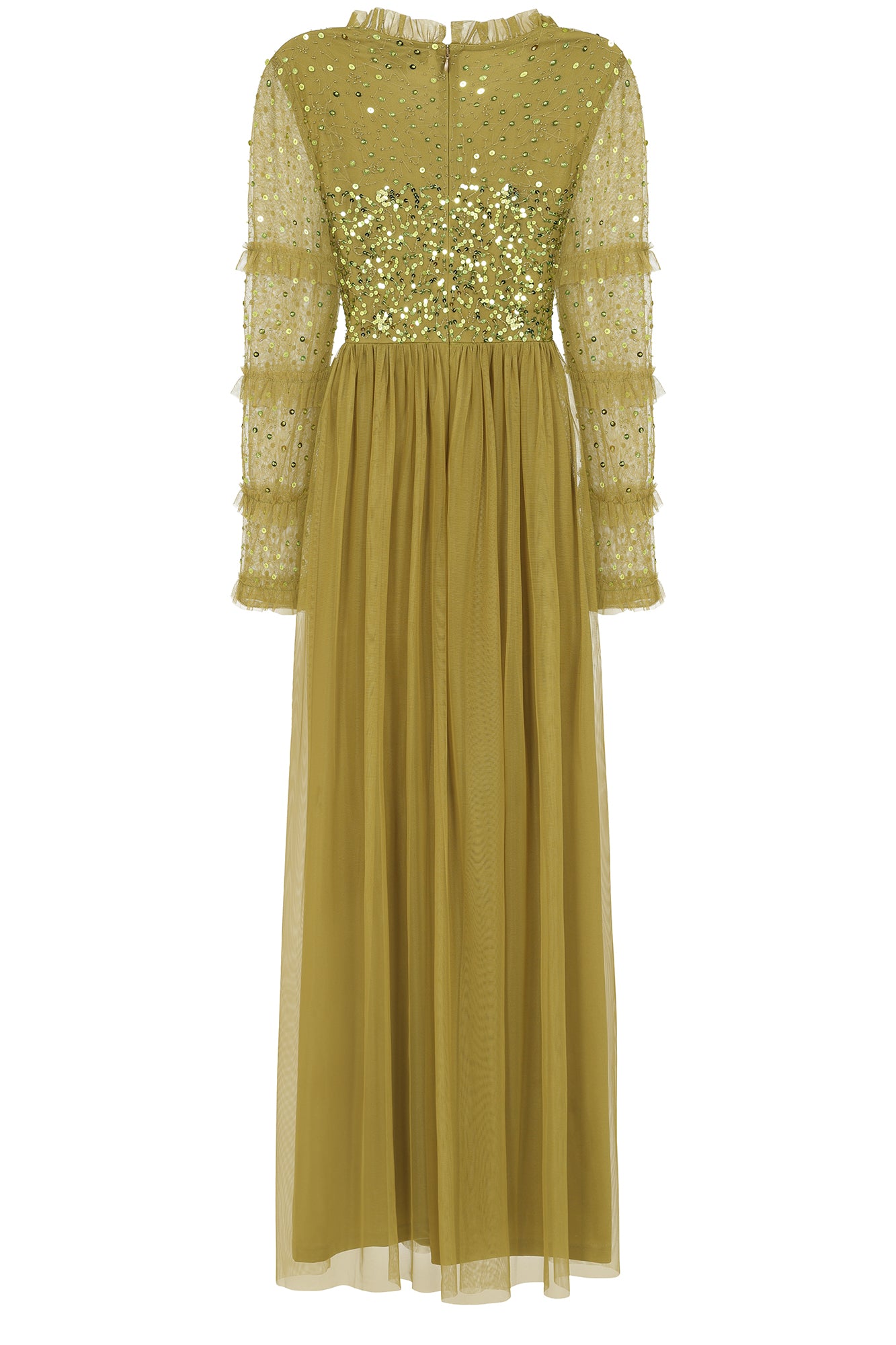 Lorna Sequin Maxi Dress - Willow Green