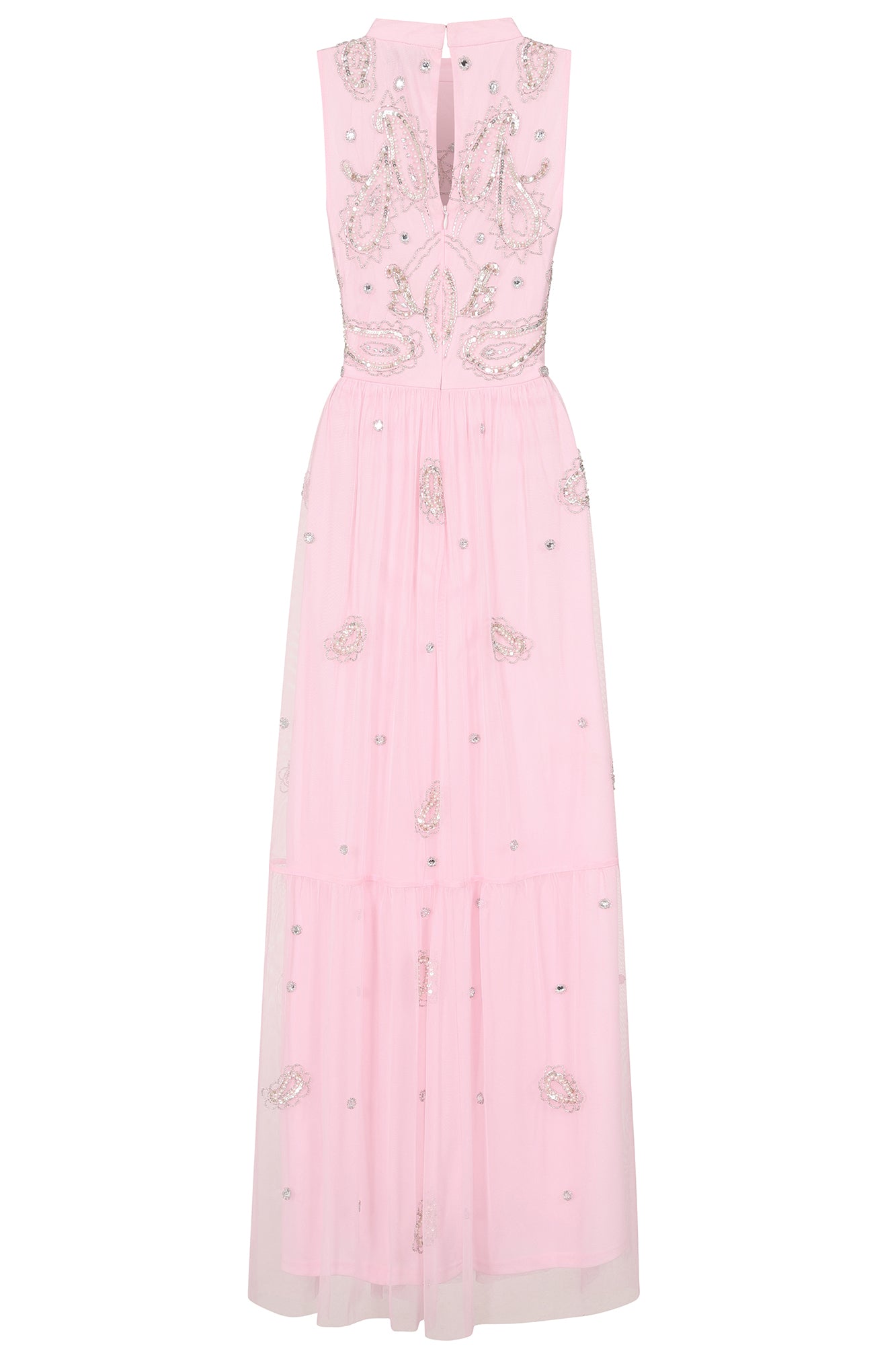 Louise Pink Embellished Maxi Dress