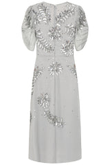 Lucy Grey Embellished Midi Dress