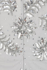 Lucy Grey Embellished Midi Dress