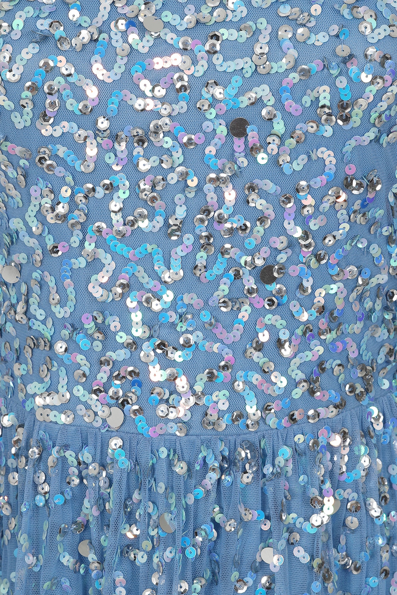 Lydia Powder Blue Sequin Maxi Dress Frock and Frill Lydia Powder Blue Sequin Maxi Dress Frock and Frill