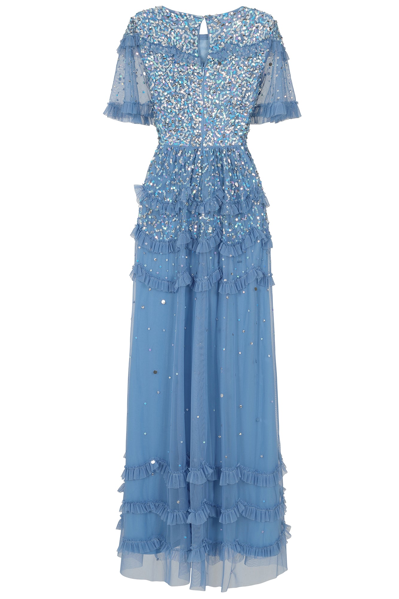 Lydia Powder Blue Sequin Maxi Dress Frock and Frill Lydia Powder Blue Sequin Maxi Dress Frock and Frill