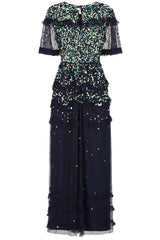 Lydia Sequin Maxi Dress - Navy