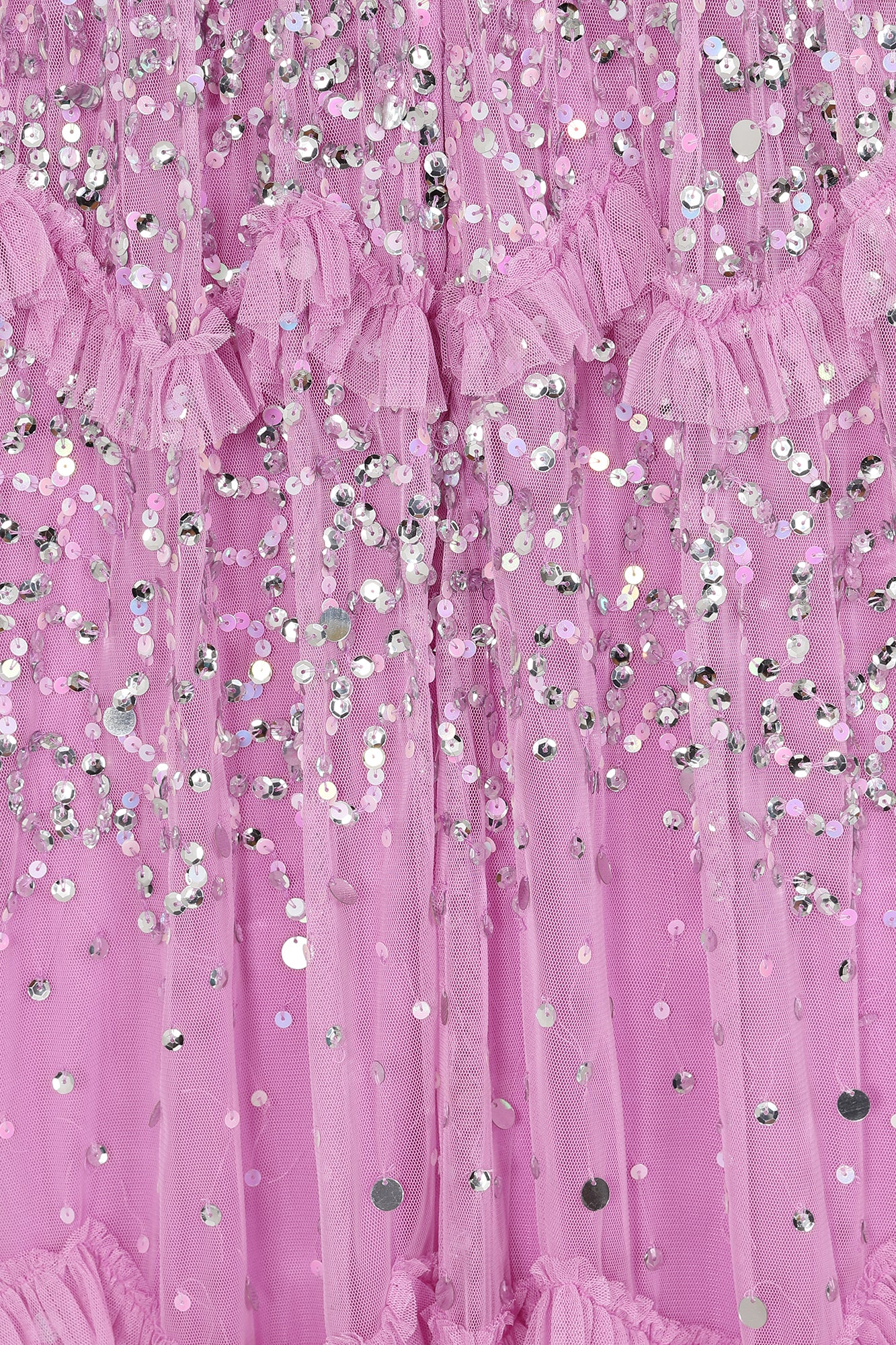 Lynne Sequin Midi Dress - Pink