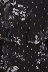 Lyra Black Floral Print Midaxi Dress