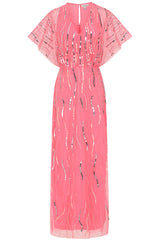 Mabel Embellished Maxi Dress - Strawberry Pink