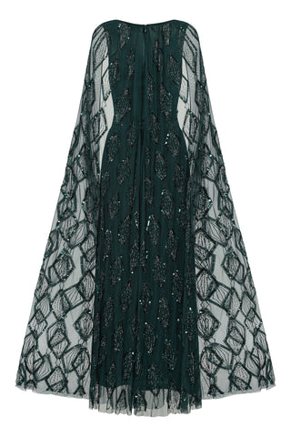 Tate Teal Green Embroidery Dress