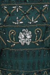 Mahonia Rainforest Embellished Cape Sleeve Midaxi Dress