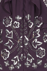 Maura Purple Embellished Maxi Dress