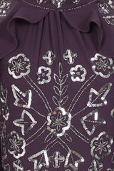 Maura Purple Embellished Maxi Dress