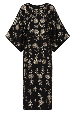 Maya Deluxe Women's Embroidered Dress for Ladies Sequin