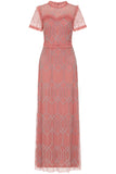 Naomi Blush Embellished Maxi Dress