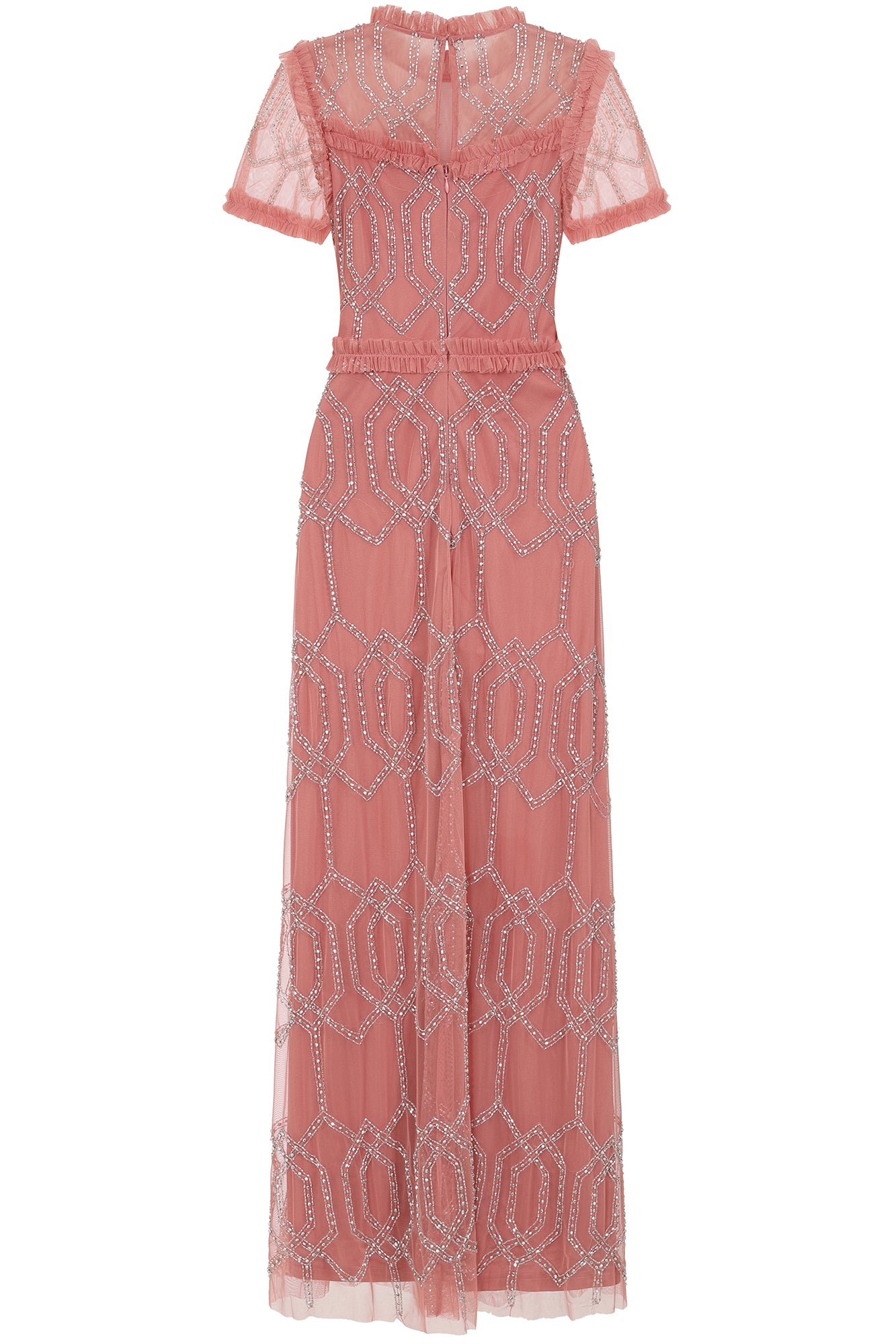 Naomi Blush Embellished Maxi Dress