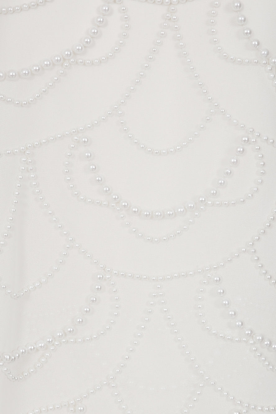 Neva White Embellished Asymmetric Cape Sleeve Maxi Dress – midaxi-length wedding or formal evening gown with flowing cape overlay and delicate embellishments