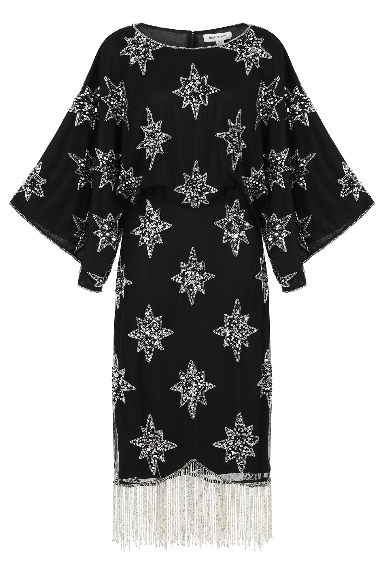 Nixie Black Star Embellished Midi Dress Frock and Frill Nixie Black Star Embellished Midi Dress Frock and Frill