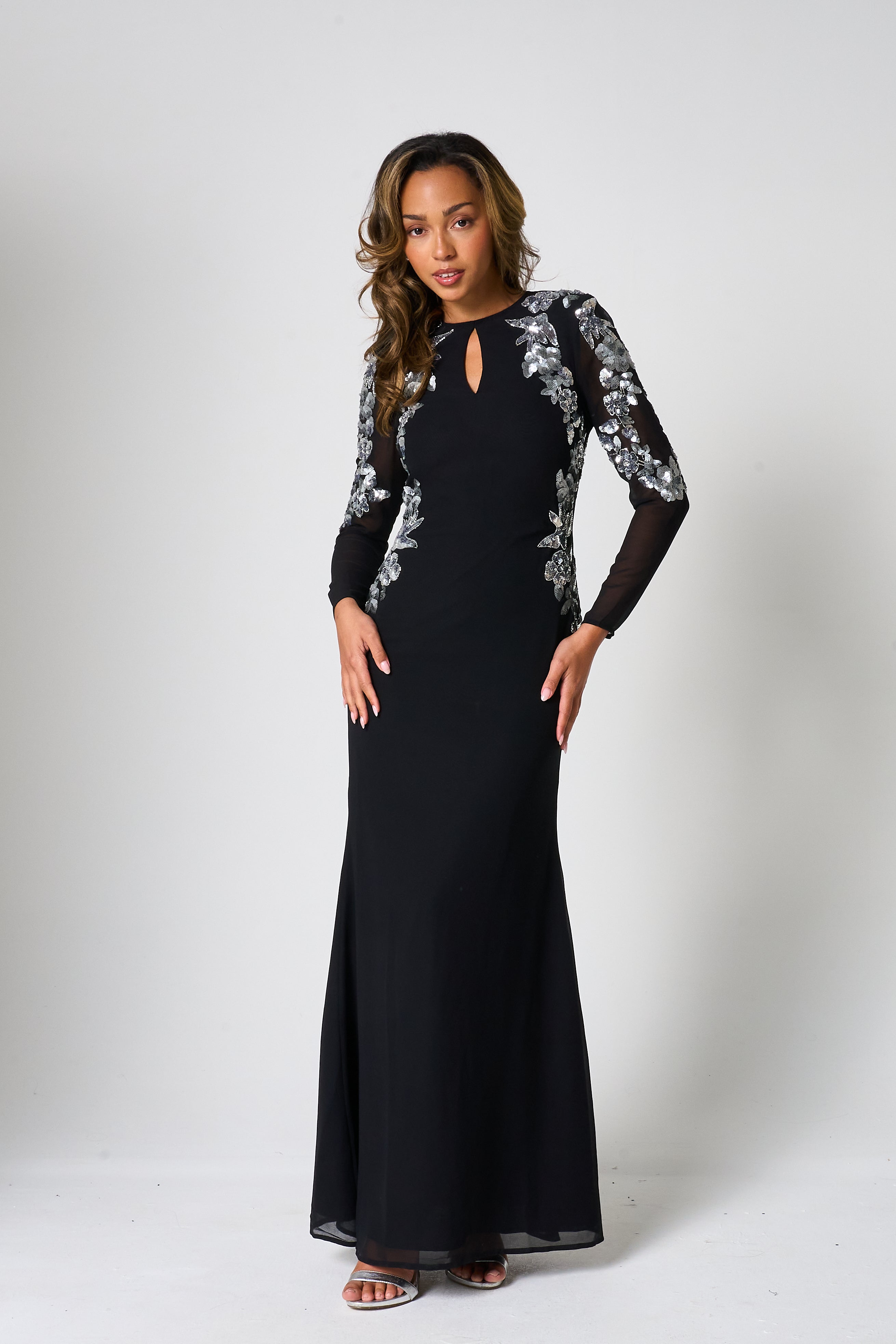 Nyx Black Embellished Maxi Dress Frock and Frill Nyx Black Embellished Maxi Dress Frock and Frill