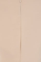 Paloma nude embellished maxi dress by Frock and Frill with sheer mesh cape and high neckline