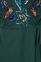 Paula Green Embellished Midi Dress