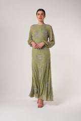Phoebe Green Floral Embellished Maxi Dress Frock and Frill Phoebe Green Floral Embellished Maxi Dress Frock and Frill