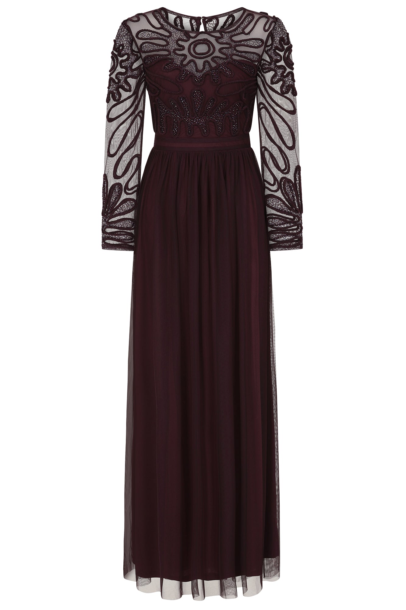 Rheanna Cornelli Sequin Maxi Dress - Burgundy