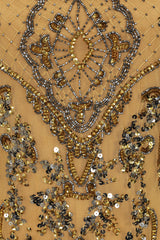 Roberta Gold Embellished Maxi Dress 